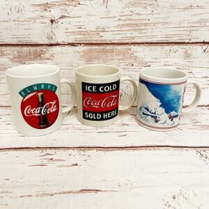 COCA COLA Vintage Y2K 2000 Coffee Tea Mugs